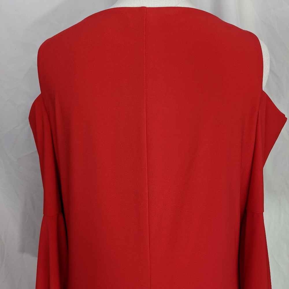 ☀️LAUREN Ralph Lauren NWT cold shoulder dress 8 red - Picture 10 of 17